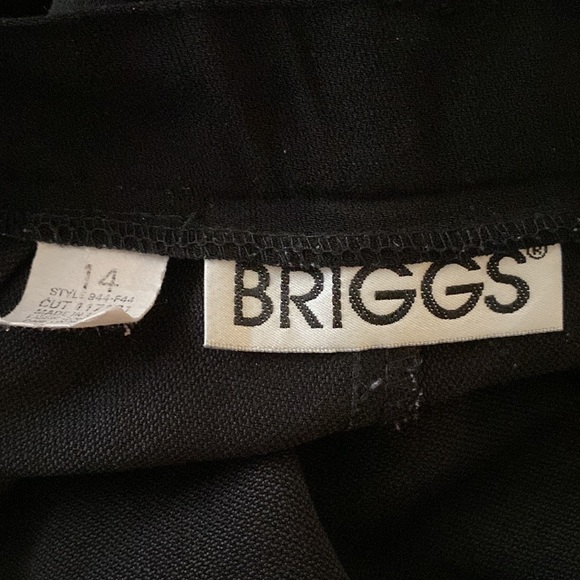 ~Briggs~ Black Slacks - Picture 3 of 3
